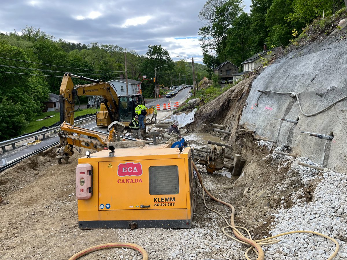 K2 Infrastructure out here getting things done with this KLEMM 801-3GS installing tie-backs in Norfolk, CT. With its oscillating crawler chassis, reinforced boom, and energy-efficient hydraulics, the 801-3GS tackles even the most demanding drilling tasks with precision and ease.