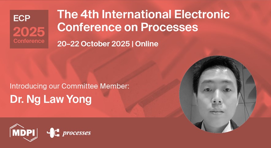 Processes_MDPI's tweet image. Submit your abstract for #ECP2025! Winners will each receive a certificate and 200 CHF.
We&apos;re also delighted to welcome Dr. Ng Law Yong  to the Committee for ECP2025.
Join us online from October 20-22, 2025.
Register for FREE: brnw.ch/21wSMYU
#ProcessEngineering