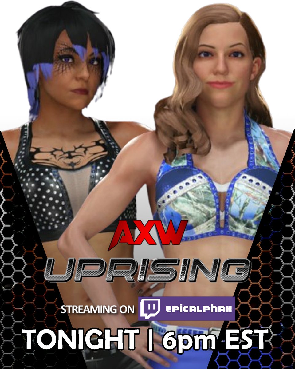 Alpha Xtreme Wrestling (@axwrestle) on Twitter photo Both women have requested it with Tolos, and it has been made official! <a href="/Akane91248/">"The Asian Nightmare" Akane</a> and Sophie Jackson will get in the ring to settle their dispute! This is gonna be a TENSE matchup!
#AXWUprising
Tonight @ 6pm EST | twitch.tv/epicalphax Both women have requested it with Tolos, and it has been made official! <a href="/Akane91248/">"The Asian Nightmare" Akane</a> and Sophie Jackson will get in the ring to settle their dispute! This is gonna be a TENSE matchup!
#AXWUprising
Tonight @ 6pm EST | twitch.tv/epicalphax