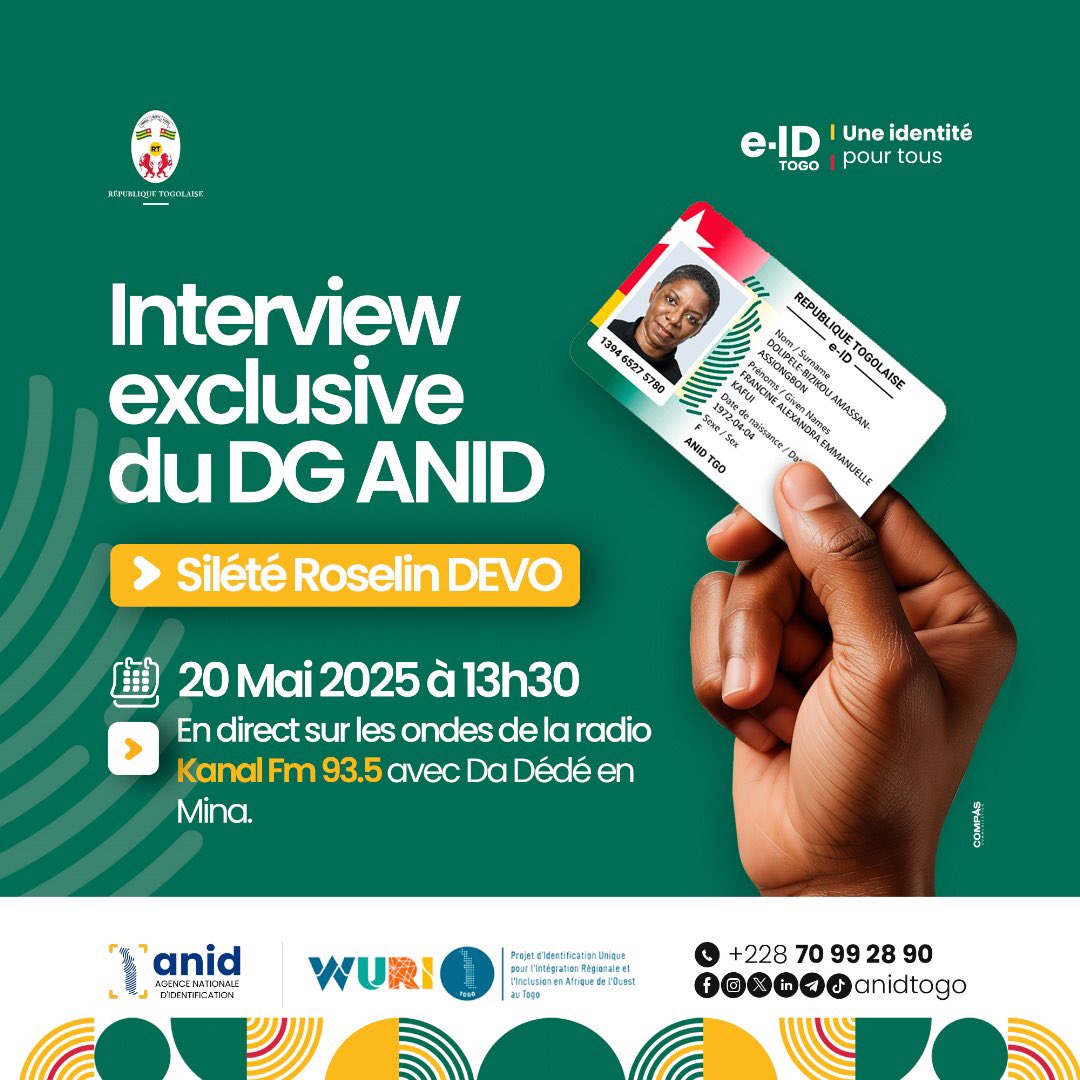 AnidTogo's tweet photo. Interview du DG, en mina (langue locale), à suivre en direct tout à l’heure sur Kanal Fm.

#TgTwittos #Team228 #interview https://t.co/sUVPcy04Fg