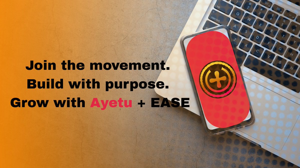 Investor_jammy's tweet photo. Turning Vision into Reality: See how @ayetunetwork and @EaseProtocol are empowering the next generation of African builders to launch smarter, faster, and with impact. 🚀🌍
#BuildWithEase #AyetuRising #amici24 #ayetu #Easeprotocol https://t.co/xa9ia5P5Ud