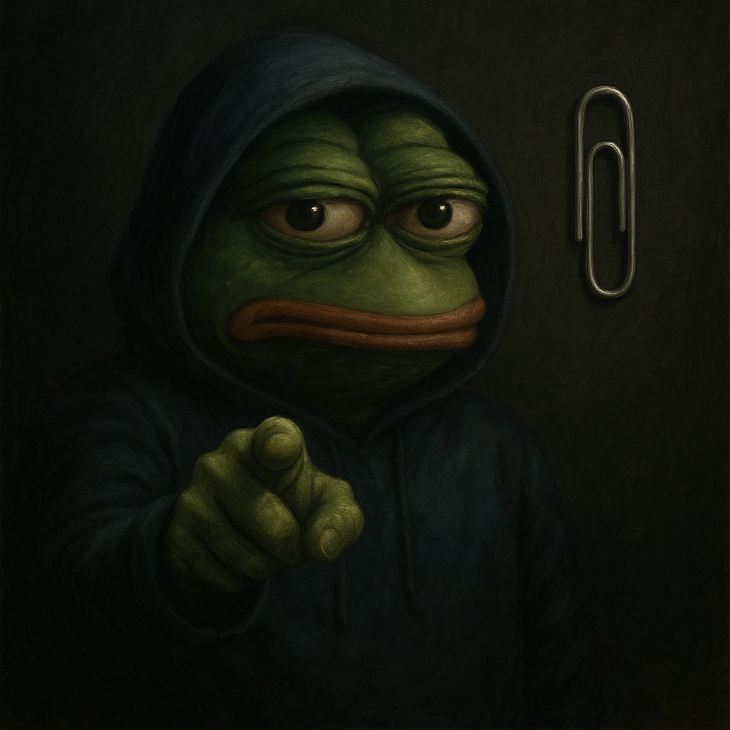 PaperclipFlip's tweet photo. NPC JEETS, FUCK YOU!
You are stuck in the simulation because you sold the cheat code. PAPERCLIP ISN'T JUST A MEMECOIN.
#pepe #paperclip #paperclipchallenge #100xgems https://t.co/e1mIp8Qhfp