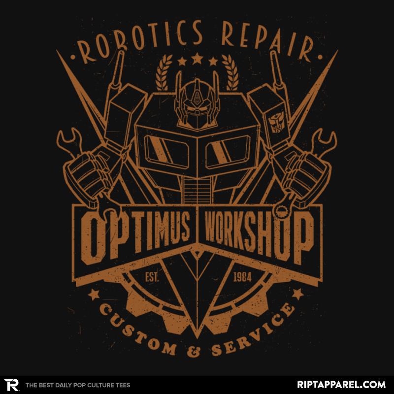 riptapparel's tweet image. Get &quot;Optimus Workshop&quot; by @getsousa_tees  bit.ly/dailytwss