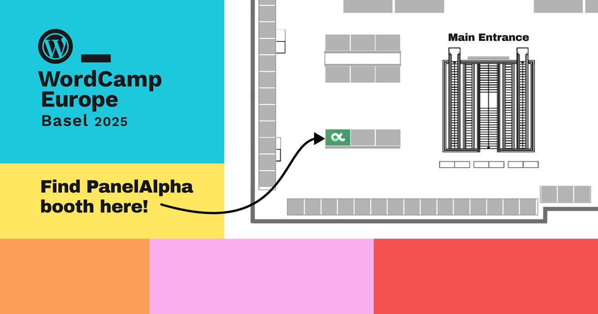 PanelAlpha (@panelalpha) on Twitter photo We are heading to <a href="/WCEurope/">WordCamp Europe</a> as an official sponsor! #PanelAlpha will be in Basel, Switzerland, from 5 to 7 June.
Wondering what's coming your way? Our own booth, friendly faces, and plenty of interest in what you're thinking about #WordPress! We are heading to <a href="/WCEurope/">WordCamp Europe</a> as an official sponsor! #PanelAlpha will be in Basel, Switzerland, from 5 to 7 June.
Wondering what's coming your way? Our own booth, friendly faces, and plenty of interest in what you're thinking about #WordPress!