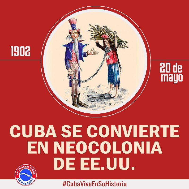 #LatirAvileño Un día como hoy 20 de mayo #Cuba se convirtió en una neocolonia yanqui hasta el 1 de enero del 59 en que llegó Fidel y devolvió la dignidad al pueblo cubano