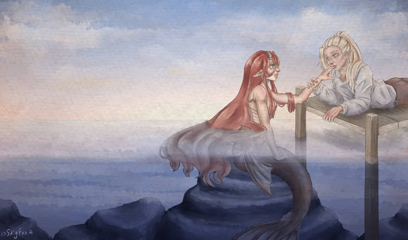 SkyFox653's tweet photo. Metamorphosis of Moruna
.
On my   ko-fi  you can download this drawing in original quality and follow the creation process ^^
.
#fanart #mermaid #sea #digitalpainting #digitalart #fantasy #character #boat #anime #fantasy #art #pirate #longhair #comissionsopen https://t.co/34wv2YC0aK
