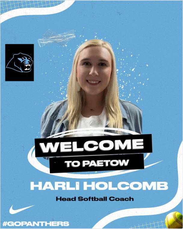 Paetow High School Athletics (@paetowathletics) on Twitter photo <a href="/PaetowSoftball/">Paetow Softball</a> would like to Welcome <a href="/coach_hholcomb/">Coach Holcomb</a> as our New Head Girls Softball Coach!
<a href="/PaetowHS/">Paetow High School</a> #gopanthers
<a href="/KatyISDAthletic/">Katy ISD Athletics</a> <a href="/PaetowSoftball/">Paetow Softball</a> would like to Welcome <a href="/coach_hholcomb/">Coach Holcomb</a> as our New Head Girls Softball Coach!
<a href="/PaetowHS/">Paetow High School</a> #gopanthers
<a href="/KatyISDAthletic/">Katy ISD Athletics</a>