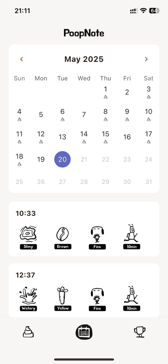 PoopNote_'s tweet photo. Downloads: 84/100 
Today, both my cat and I had stomach issues💩. Still, I fondly remember the delicious salted pork  I had in Chongqing.  except for being a bit greasy, it was great! #poop #PoopNote #AppRecommendation #UsefulApp #MyMustHaveApps #LifestyleApp https://t.co/Al0d98SzFs