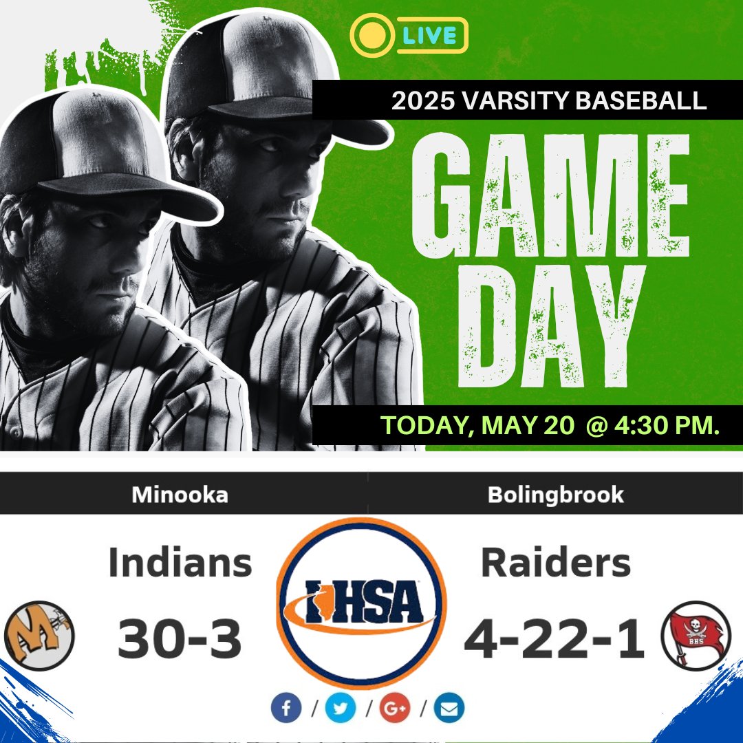 IHSA UPDATES (@ihsa_updates) on Twitter photo ๐ฅBASEBALL GAMEDAY๐ฅ
โพ๏ธ Minooka ๐๏ธ Bolingbrook
๐บ Live: livestream.highschoolsports.live
๐ May 20, 2025
โฐ๏ธ 4:30p.
<a href="/MCHS_PhysEd/">MCHS_PE</a> <a href="/MCHS_AO/">MCHSAthletics</a> <a href="/BrettHespell/">Brett Hespell</a> <a href="/MCHSDistrict111/">MCHS District #111</a> <a href="/MinookaStrength/">Minooka Strength and Conditioning</a> <a href="/Coach_Lundin/">Coach Lundin</a> <a href="/MinookaBaseball/">Minooka Baseball</a> <a href="/HonortheRaiders/">Bolingbrook High School</a> <a href="/CoachMules/">Coach Mueller</a> <a href="/BHSRaiders/">BHS Athletics</a> <a href="/BHSbadm_/">BHS Badminton</a> ๐ฅBASEBALL GAMEDAY๐ฅ
โพ๏ธ Minooka ๐๏ธ Bolingbrook
๐บ Live: livestream.highschoolsports.live
๐ May 20, 2025
โฐ๏ธ 4:30p.
<a href="/MCHS_PhysEd/">MCHS_PE</a> <a href="/MCHS_AO/">MCHSAthletics</a> <a href="/BrettHespell/">Brett Hespell</a> <a href="/MCHSDistrict111/">MCHS District #111</a> <a href="/MinookaStrength/">Minooka Strength and Conditioning</a> <a href="/Coach_Lundin/">Coach Lundin</a> <a href="/MinookaBaseball/">Minooka Baseball</a> <a href="/HonortheRaiders/">Bolingbrook High School</a> <a href="/CoachMules/">Coach Mueller</a> <a href="/BHSRaiders/">BHS Athletics</a> <a href="/BHSbadm_/">BHS Badminton</a>