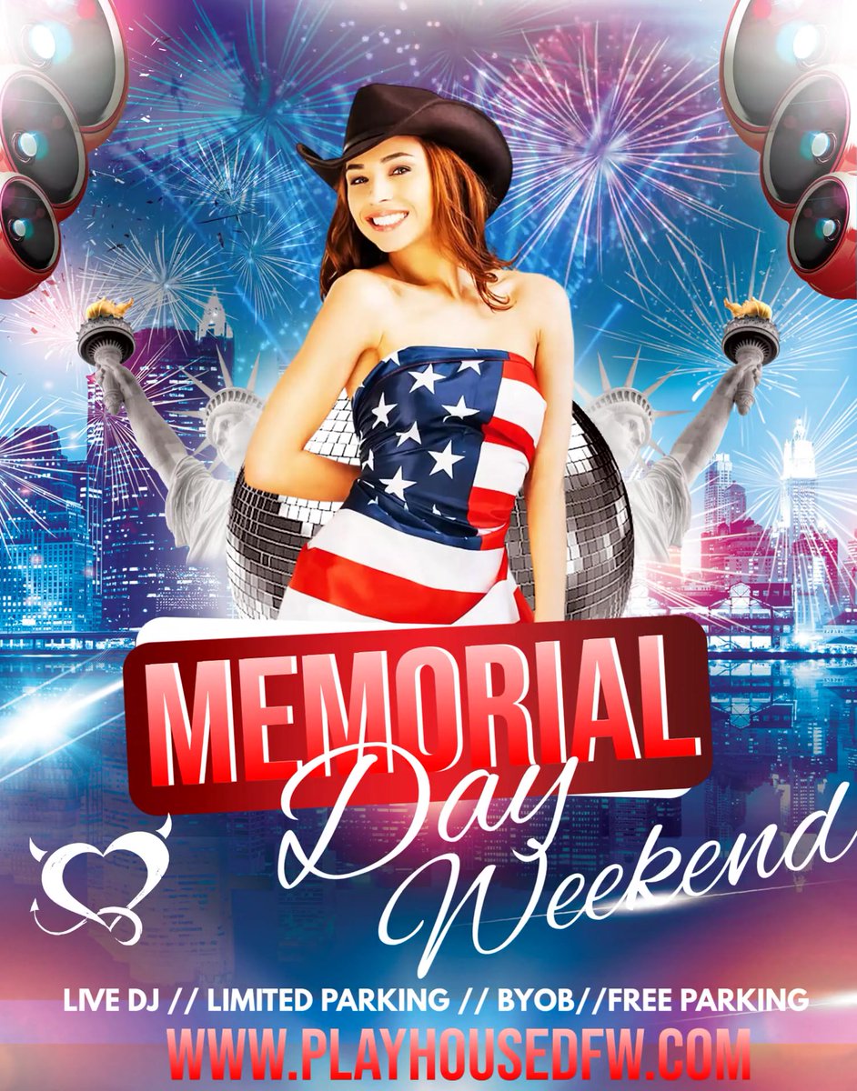 Free....Join Us This Friday for Our Memorial Day Party Along with the Sexiest LS Crowd in DFW. Tickets are available at PlayhouseDFW.com