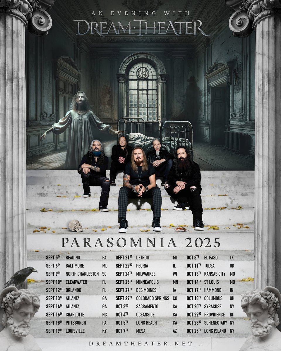 USA! 🇺🇸 We are back this fall with the Parasomnia tour! Tickets are on sale this Friday, May 23 at 10am local.

More info + tickets 👉 dreamtheater.net/tour