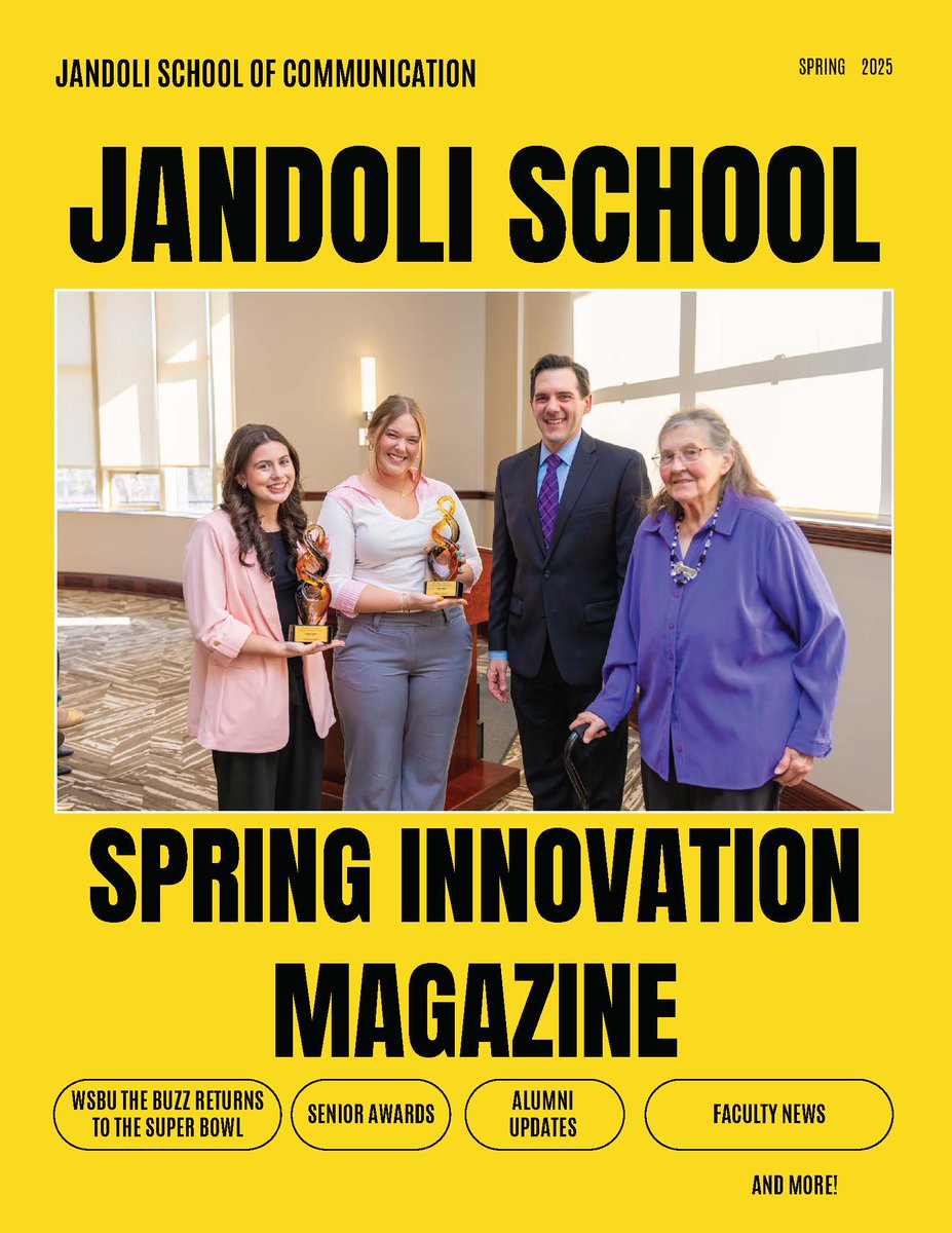BonasJSchool's tweet photo. WHAT A YEAR! As we close out #BonasJSchool's 75th anniversary year, there is much to celebrate.

You can read about the many achievements of our students, faculty and alums from the spring semester in the latest edition of our Innovation magazine.

READ: https://t.co/8xzNJbbrNh https://t.co/bPNxN9C0F4