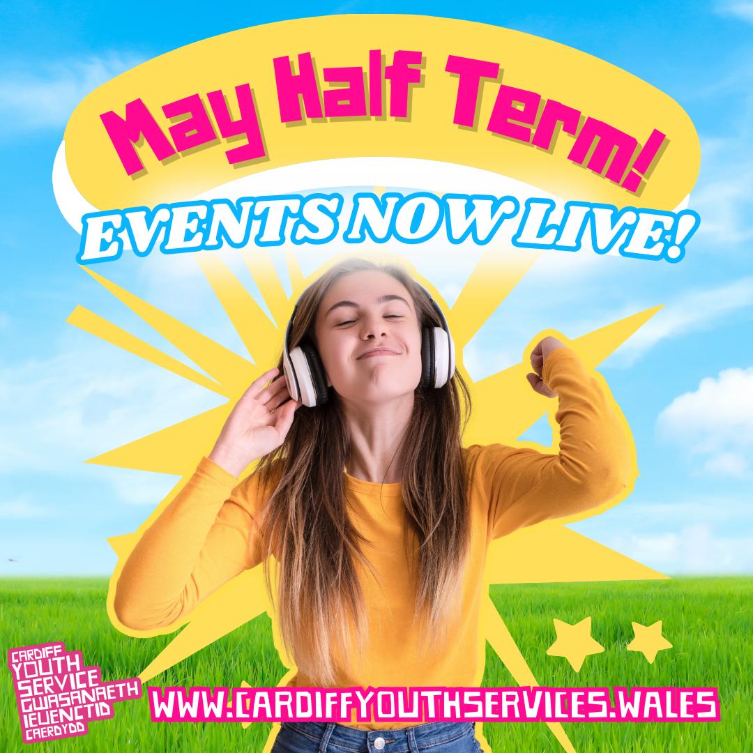 Mae ein rhaglen hanner tymor mis Mai yn FYW NAWR! Ewch i weld beth sydd gennym yn mynd ymlaen 😎

Our May half term programme is LIVE NOW! Go and check out what we have going on 😎

cardiffyouthservices.wales/school-holiday…