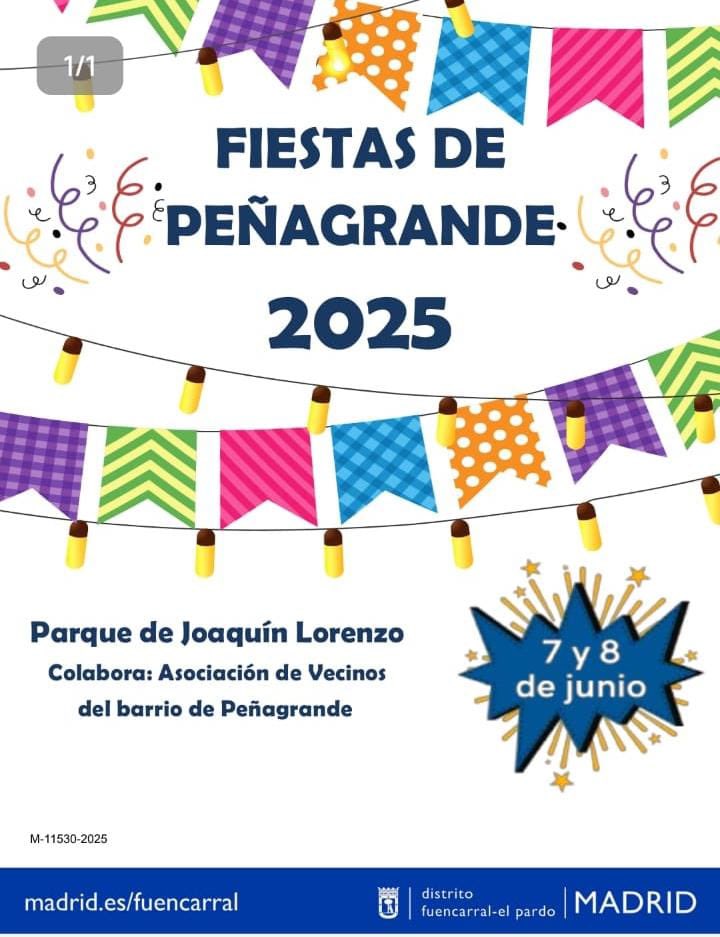 Mtnezparamo's tweet photo. 🥁Vecinos gracias! Así es,una primicia! Tal y como me comprometí,lanzamos las fiestas de Peñagrande con muchas ganas! El 7️⃣ y 8️⃣de junio os esperamos en parque Joaquín Lorenzo.Agradezco las palabras y la colaboración de @AVPGRANDE. 
Y Las Tablas y Montecarmelo también!
Vamos!🥳🎉 https://t.co/vJWunzSRi5