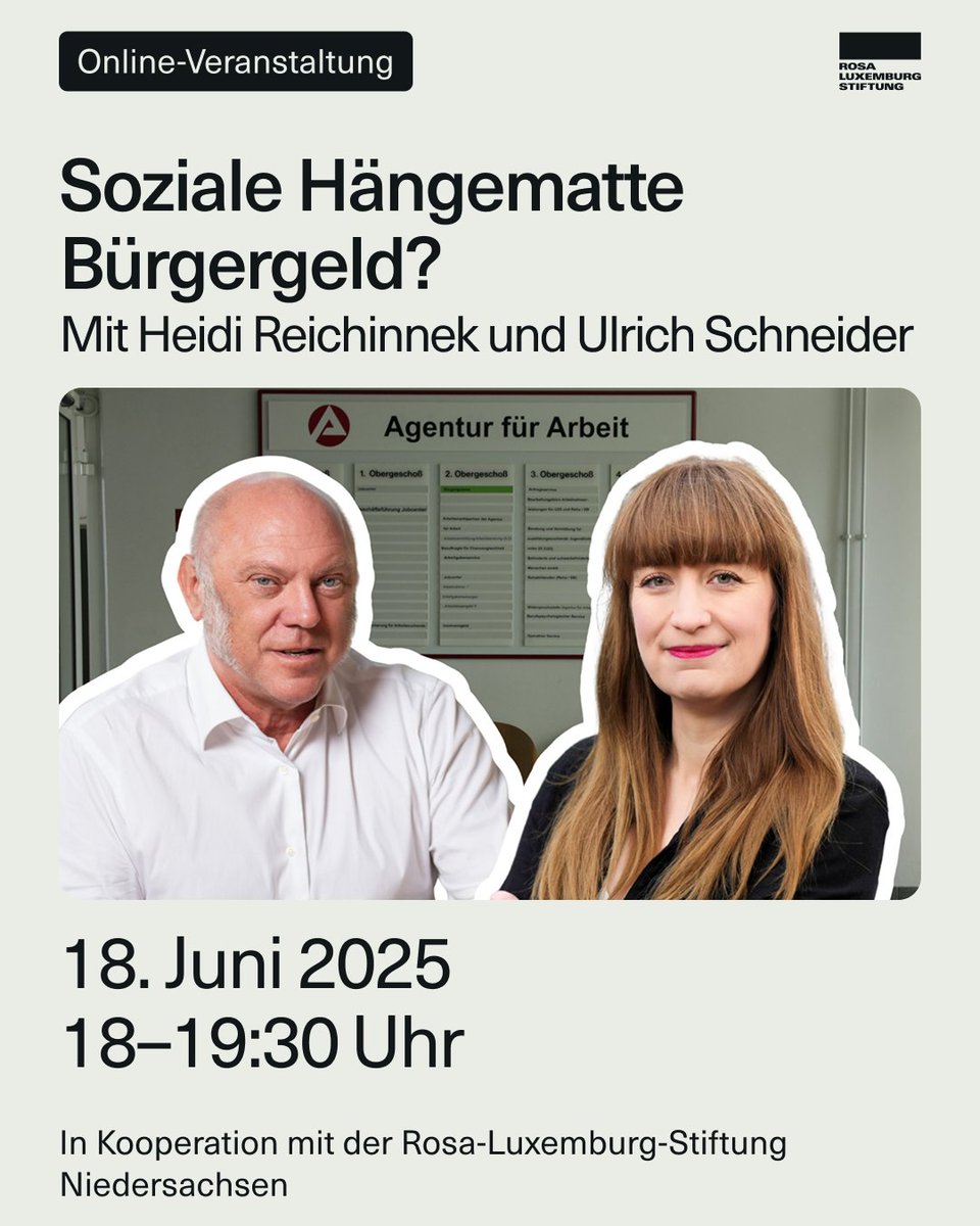 Ulrich Schneider (@ulrichschneider) on Twitter photo Fakten statt neoliberaler Mythen und Fake News. #Armut abschaffen statt verwalten! Am 18. Juni um 18:00 Uhr Online-Diskussion gemeinsam mit <a href="/HeidiReichinnek/">Heidi Reichinnek</a> zum Thema #Buergergeld . Nähere Infos und Einwahllink hier: ulrich-schneider.rocks/termine/ Fakten statt neoliberaler Mythen und Fake News. #Armut abschaffen statt verwalten! Am 18. Juni um 18:00 Uhr Online-Diskussion gemeinsam mit <a href="/HeidiReichinnek/">Heidi Reichinnek</a> zum Thema #Buergergeld . Nähere Infos und Einwahllink hier: ulrich-schneider.rocks/termine/