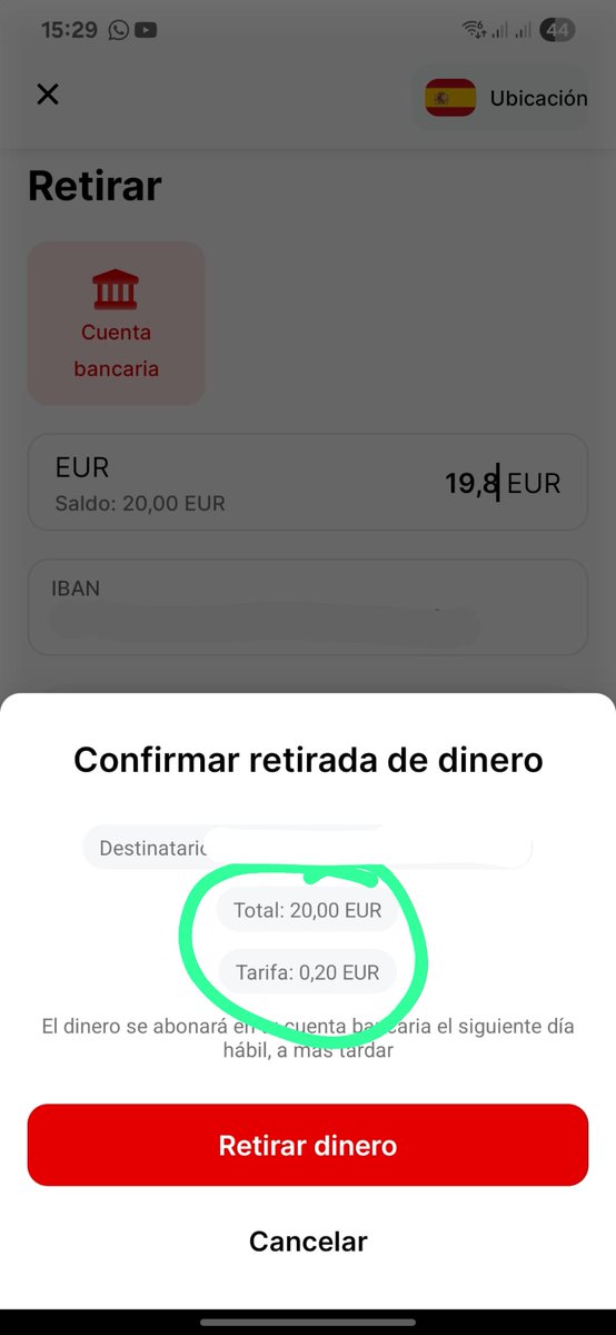 GranadoP's tweet photo. @TuAhorroX Gracias! 5€ limpios! https://t.co/IY3EiOa9dI
