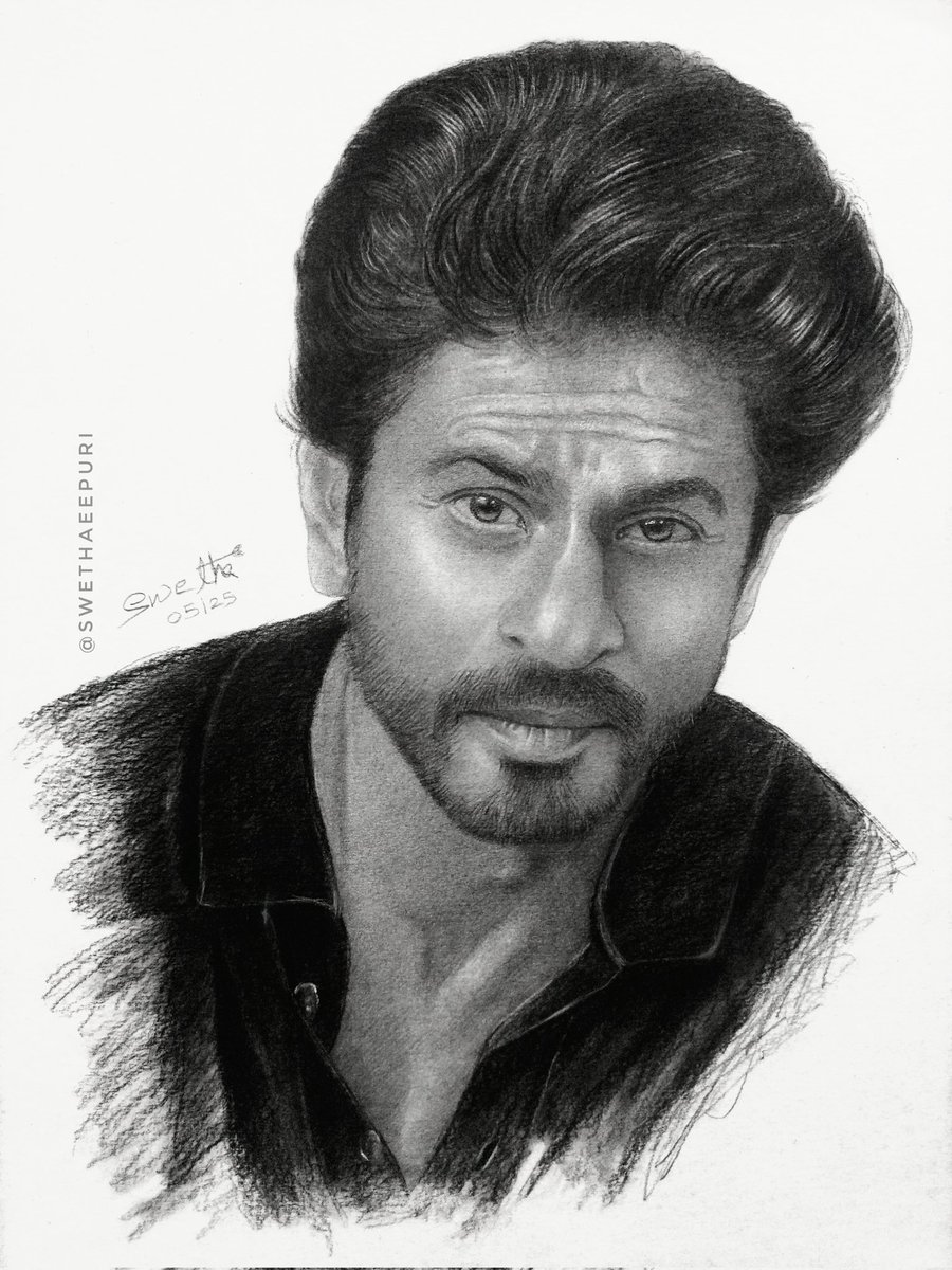 swethaeepuri's tweet image. Pencil drawing done by me:) @iamsrk hope youlovethis...@SRKUniverse 
#swethaeepuri #drawing #ShahRukhKhan
