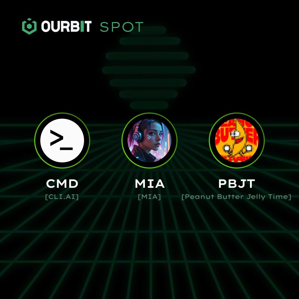 ourbit's tweet photo. Ourbit has opened deposits for the following assets: 

$CMD $MIA $PBJT

Trading for these new Spot listings is live here: https://t.co/9iBHw6fLSk https://t.co/HjkqPNGqVN