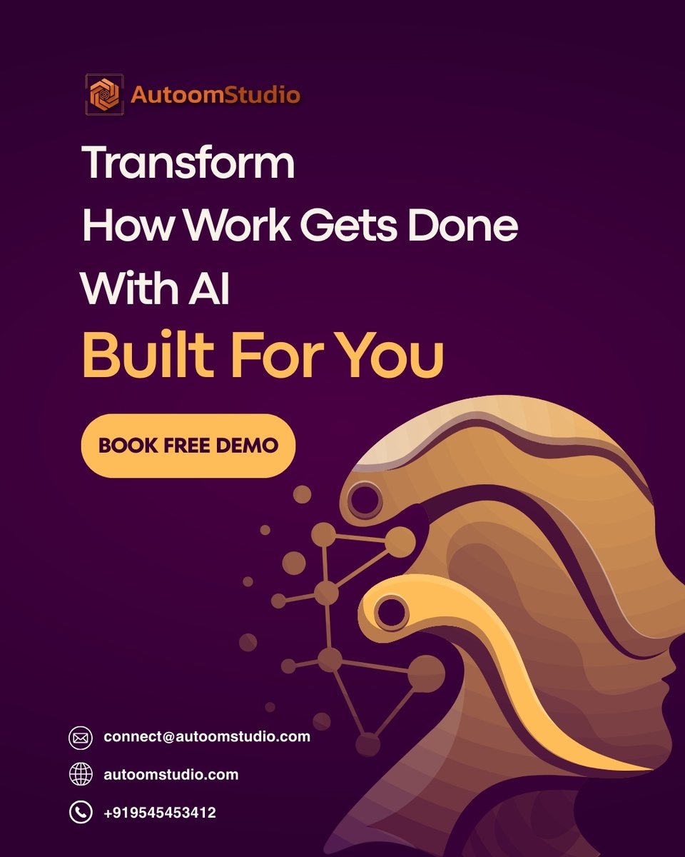 AutoomStudio's tweet photo. 🎯 Get AI that follows YOUR lead! AutoomStudio's custom AI Agents integrate with your workflows, enhancing what you do best.
Connect today!
🌐 https://t.co/0wEHT3Rie2
📧 connect@autoomstudio.com
#YourAI #AIAgent #CustomWorkflow https://t.co/RVBlNgx7Sn
