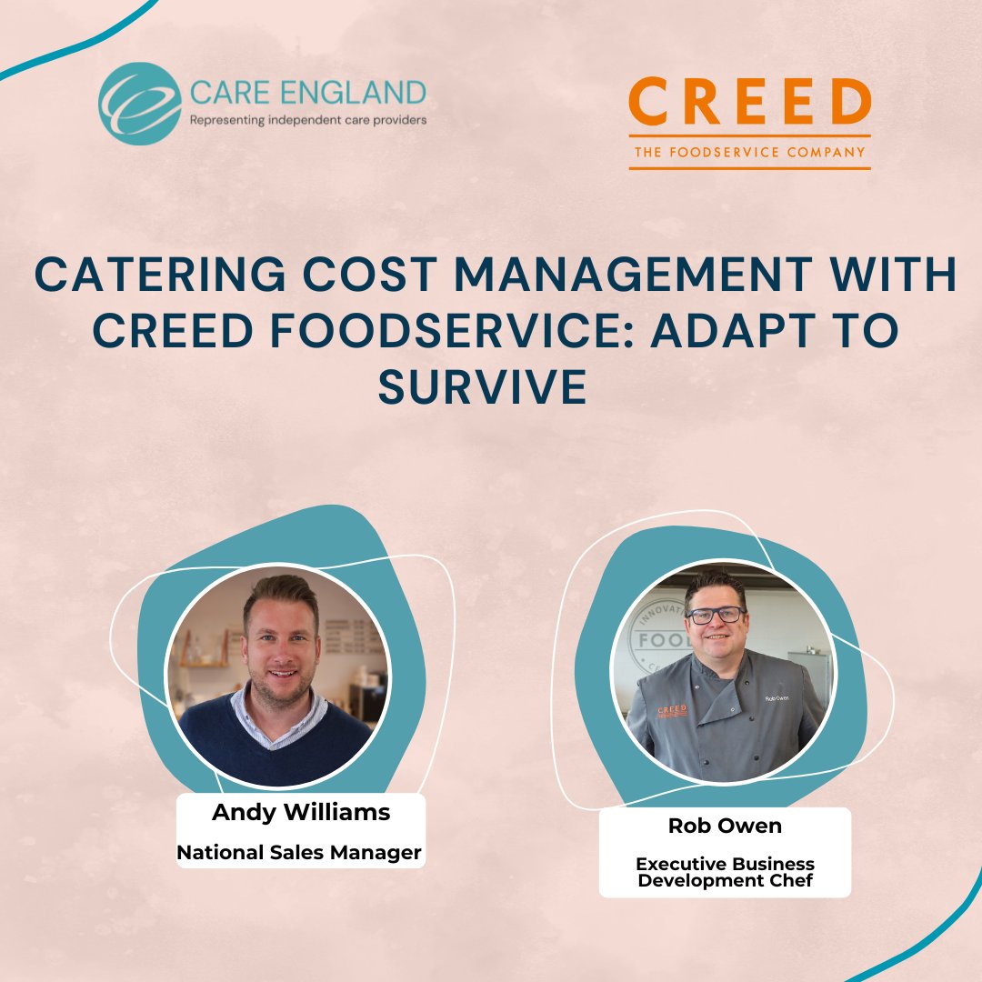 Care England 💚 (@careengland) on Twitter photo 🍽️ Care providers🍽️
Learn how to reduce catering costs without compromising quality. Join Care England and <a href="/creedfs/">Creed Foodservice</a> ' upcoming webinar for practical strategies.
🔗Register now: careengland.org.uk/cutting-cateri…
#SocialCare #CateringEfficiency #CareHomes 🍽️ Care providers🍽️
Learn how to reduce catering costs without compromising quality. Join Care England and <a href="/creedfs/">Creed Foodservice</a> ' upcoming webinar for practical strategies.
🔗Register now: careengland.org.uk/cutting-cateri…
#SocialCare #CateringEfficiency #CareHomes