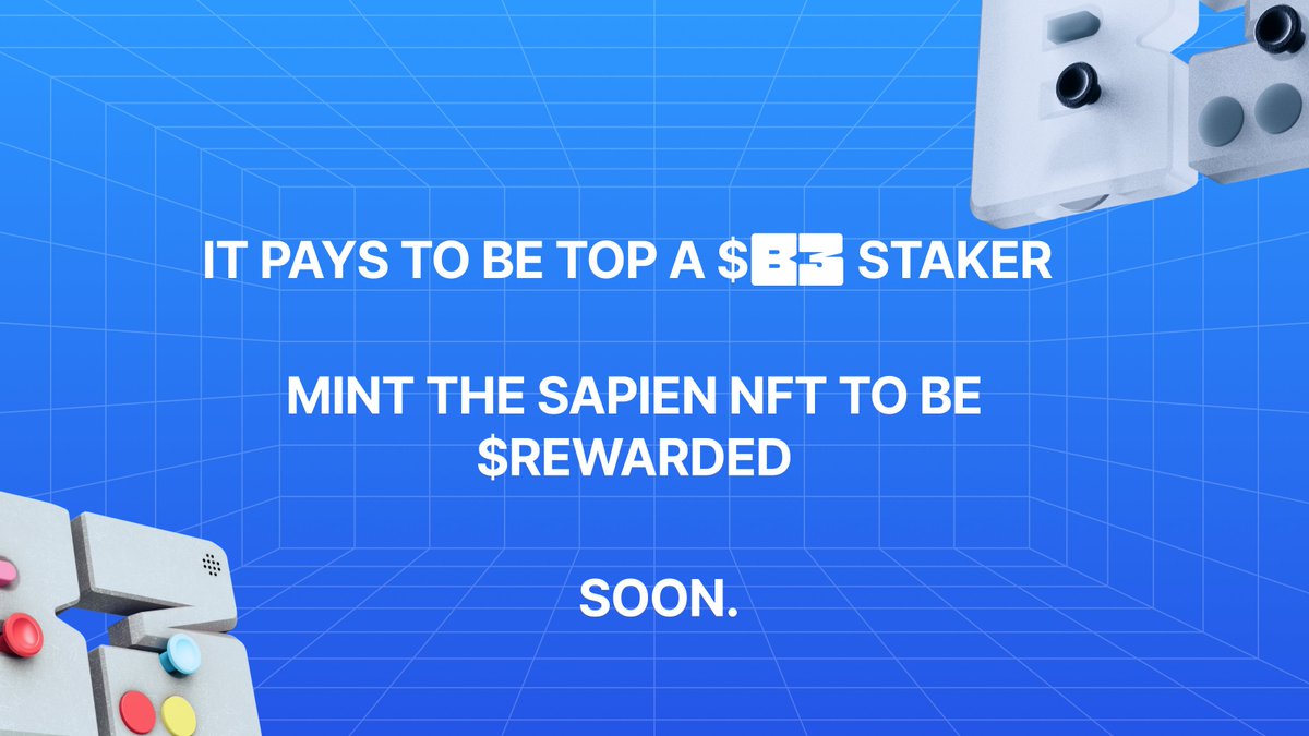 calling top 10k $B3 stakers 📢

mint the <a href="/PlaySapien/">Sapien AI</a> nft to be $rewarded 🪙 😎

guild.xyz/sapienguild