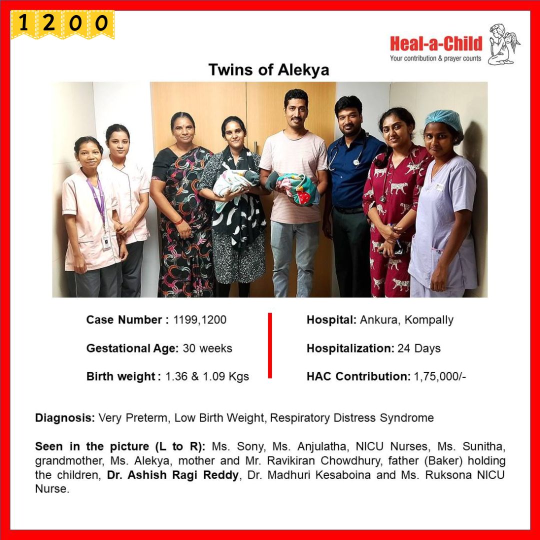 Twin babies of Alekya #discharged after 24 days of care from <a href="/ankurahospitals/">Ankura Hospitals</a>