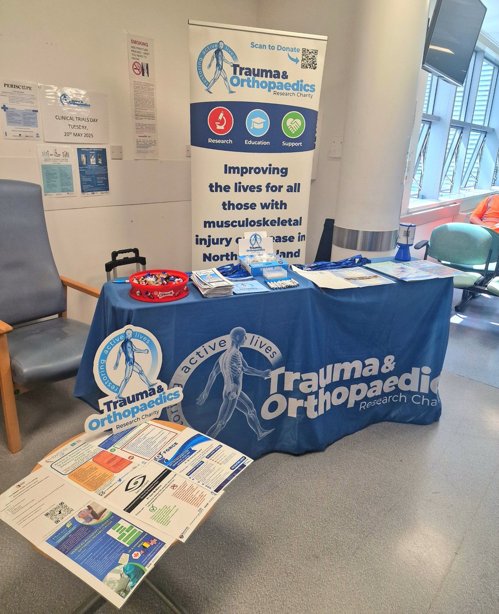 20th May is 𝐈𝐧𝐭𝐞𝐫𝐧𝐚𝐭𝐢𝐨𝐧𝐚𝐥 𝐂𝐥𝐢𝐧𝐢𝐜𝐚𝐥 𝐓𝐫𝐢𝐚𝐥𝐬 𝐃𝐚𝐲. 
Come say hello at our promotion stand in the Royal Victoria Hospital Fracture Clinic and learn more about the research TORC is currently involved in aimed at improving patient care.

<a href="/BelfastTrust/">Belfast Trust</a>