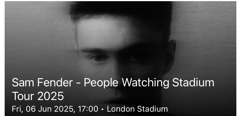 MrsAllder's tweet photo. https://t.co/F7ZYPerzlM

2 Pitch Standing &amp; Unreserved Seating tickets available- direct resale through @TicketmasterUK Fri 6th June @samfendermusic 🎸 https://t.co/83fwl2PtVU