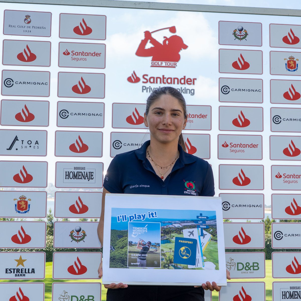 📝Marta Spiazzi jugará el #TenerifeOpen

🏆La italiana disputará el torneo perteneciente al <a href="/LETgolf/">Ladies European Tour</a> del 5 al 8 de junio en Abama Resort Tenerife

🔝Spiazzi obtuvo la codiciada plaza gracias a su primer puesto en el ranking del #SantanderGolfTour 

➡️tenerifewomensopen.com/news/marta-spi…