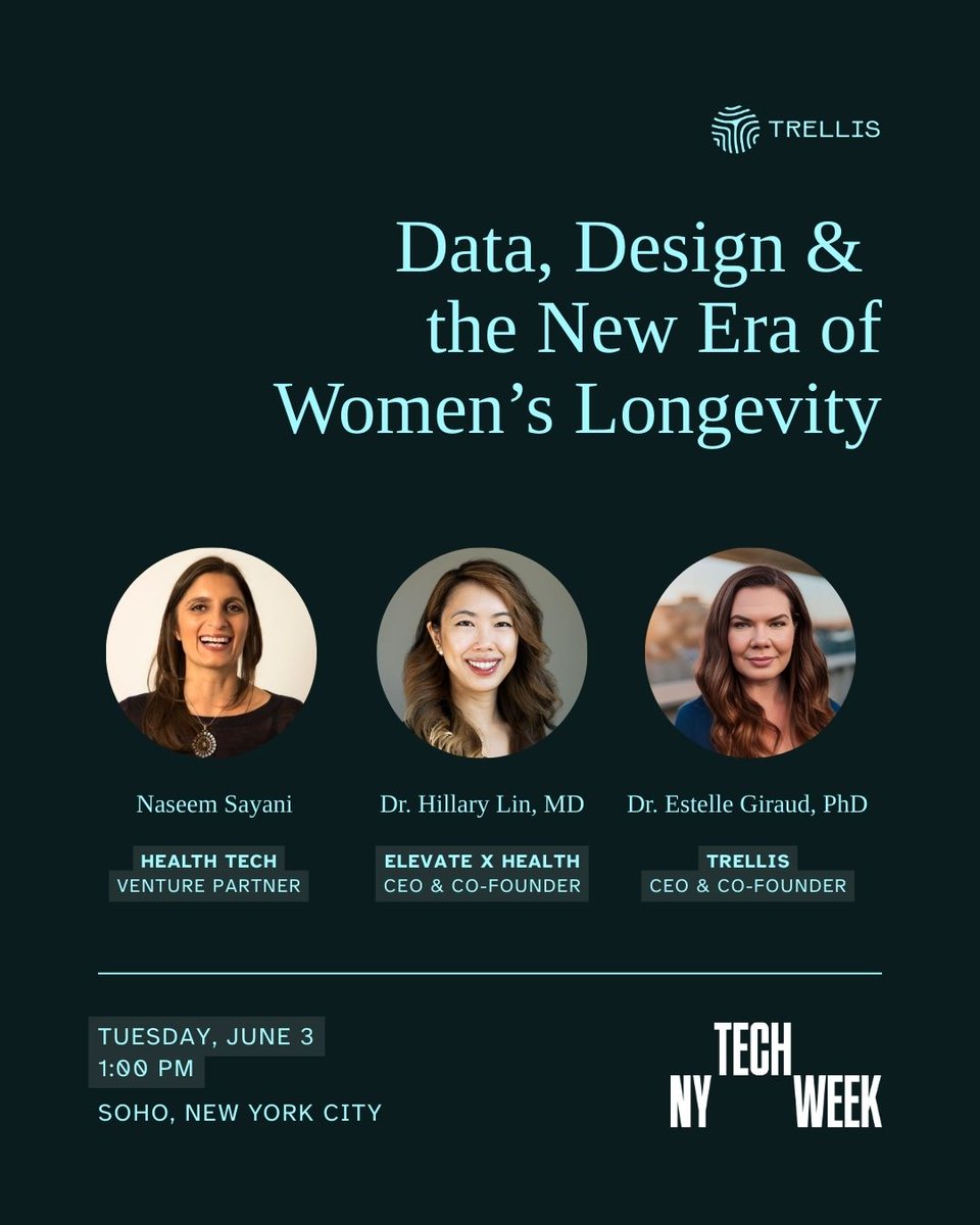 Half the population. Just 3% of digital health funding.

On June 3 at 1PM in SoHo, I’m joining <a href="/a16z/">a16z</a> #TechWeek to help rewrite that math.

Women’s health isn’t a niche—it’s the next big frontier.

#WomensHealth #Longevity #FemTech #HealthcareRevolution #HillaryLinMD