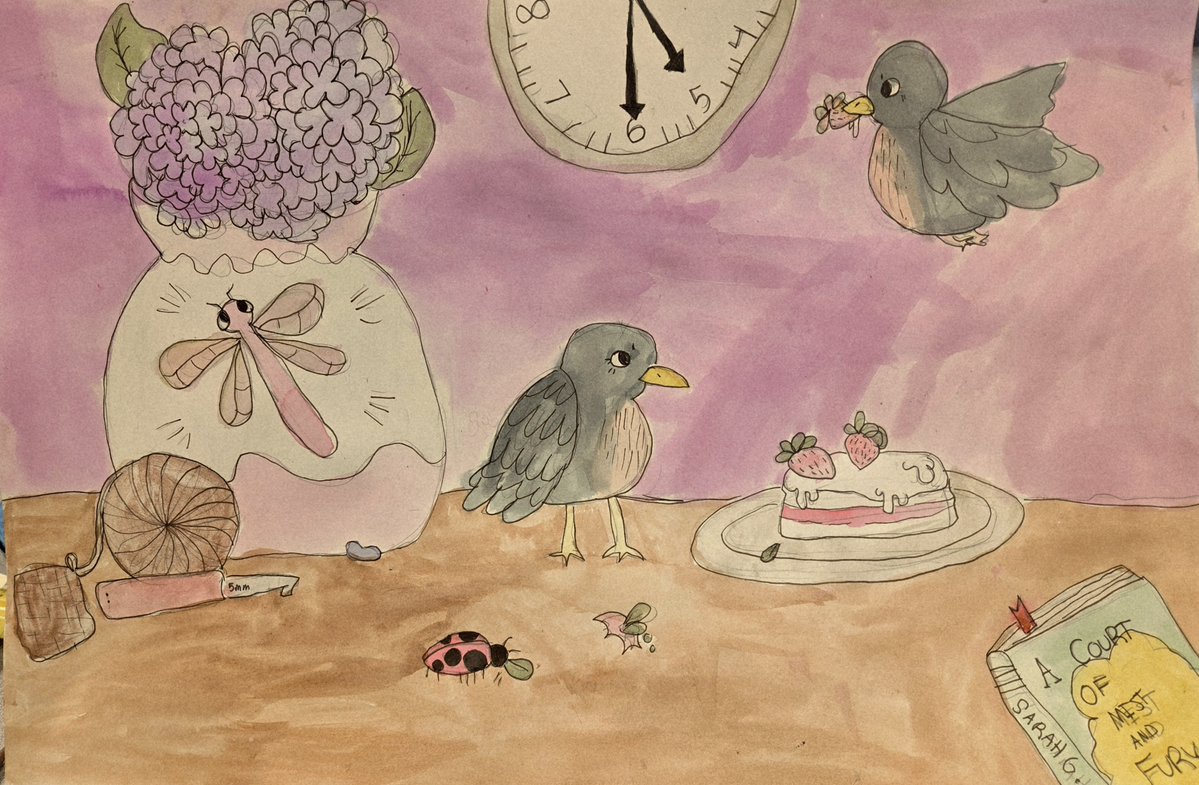 5th grade art students applied their knowledge of value and color schemes to create these beautiful still-life watercolors!
<a href="/BearBranchInt/">Bear Branch Intermediate</a>
<a href="/FineArtsMISD/">Magnoliafinearts</a>
#BringingOutTheI 
#inspired #innovative #intentional