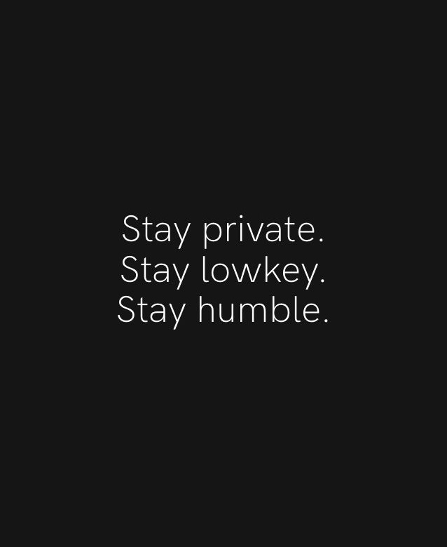 Stay private