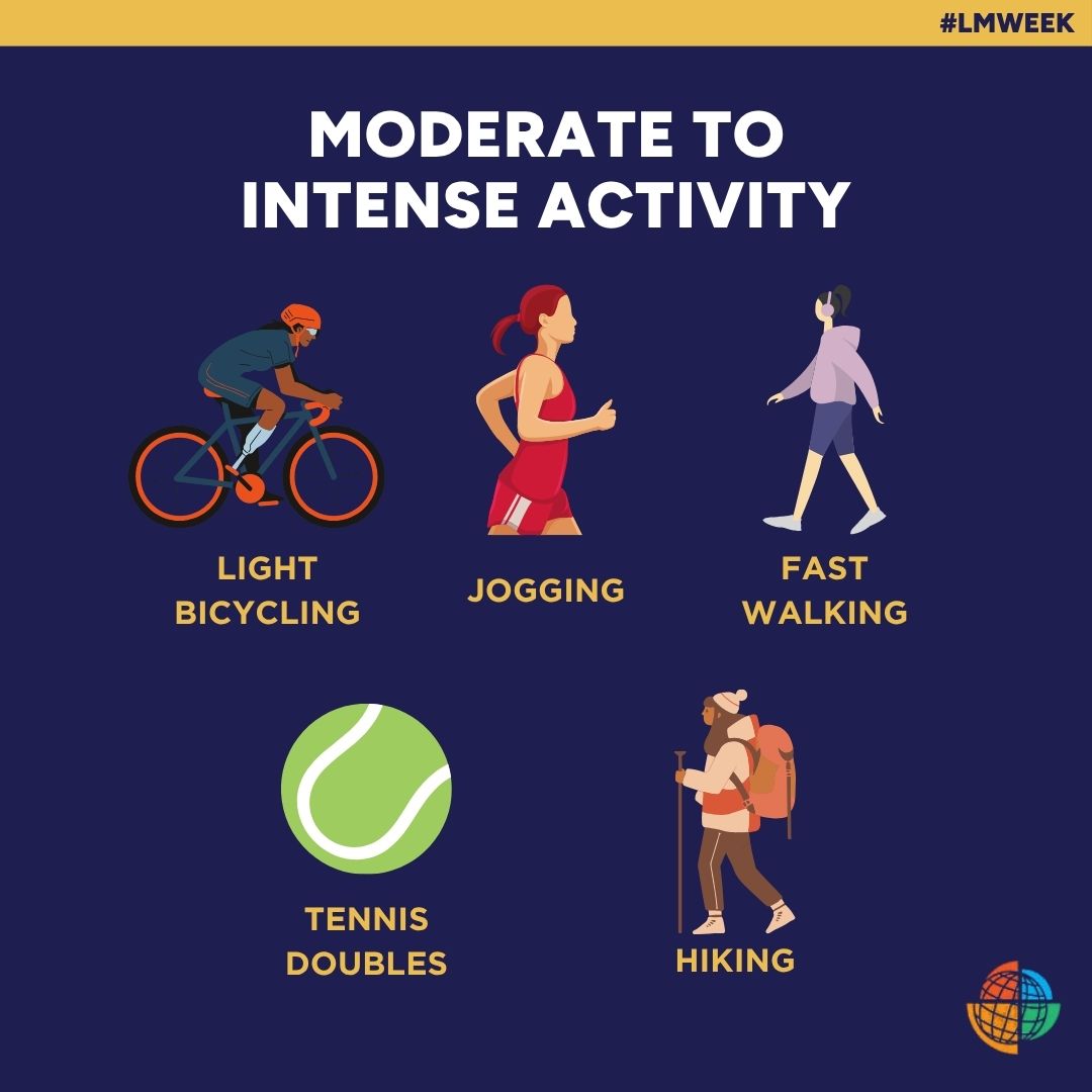 LifeMedGlobal's tweet image. Move your body! 💪 Aim for 150–300 mins of activity weekly—any movement is an improvement. Start small, set realistic goals, and enjoy the benefits of a healthier life. 🚶‍♀️ #LMWeek #LifeMedGlobal #GetMoving