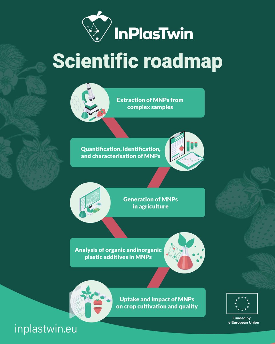 📢 Discover how the InPlasTwin initiative developing scientific roadmap to understand MNP sources, their fate, and impacts on agricultural soils and food – especially strawberries!

Read more in our Newsroom inplastwin.eu/inplastwin-a-r…

#HorizonEurope #ResearchImpactEU