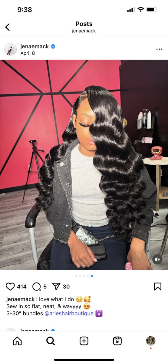 ChefACEKitty1's tweet photo. @GloTheofficial I don’t be on twitter but my cousin jenaemack(on FB, IG, &amp; TikTok) will get you together. I’m inserting her  leave out work below. ATL hairstylist that ain’t on no BS just beautiful work and a  beautiful spirit. Peace and Blessings ☺️🫶🏽 https://t.co/lfkXeX6xCY