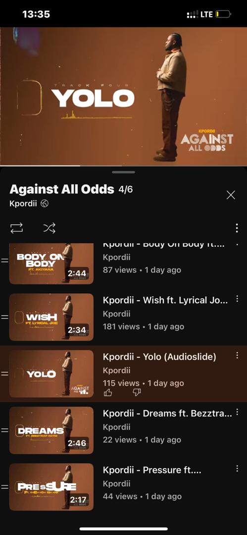 Just added "other side" from the #AgainstAllOdds EP to my youtube playlist! That beat is fire! 

youtube.com/playlist?list=…