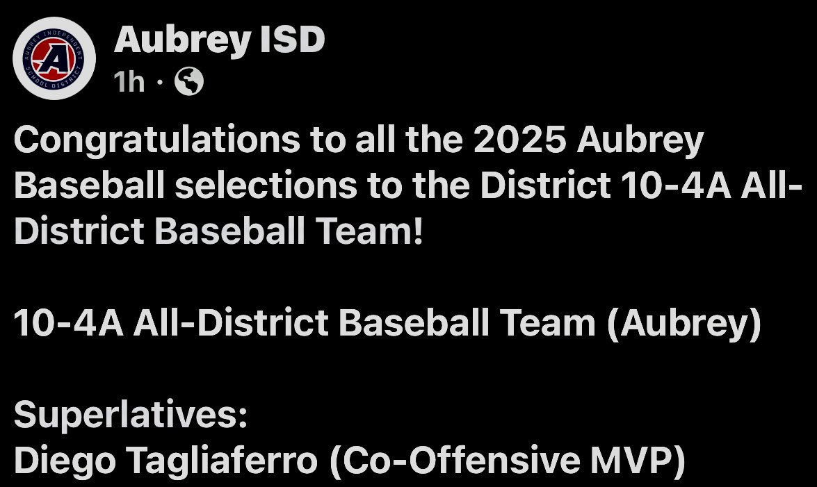 Diego_Tags's tweet photo. Honored to be named Co-Offensive MVP for District 10-4A (2025).
Big thanks to God my family coaches & teammates — let’s keep grinding!
#AllDistrict #MVP #2025
#hitittothegap #diegotags https://t.co/FxJcSiWPtU