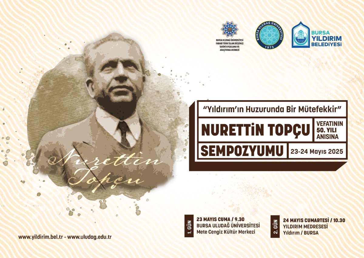 YildirimBld's tweet photo. Yıldırım'ın Huzurunda Bir Mütefekkir...

Nurettin Topçu'nun vefatının 50. yılında; bir idealin, bir ahlakın yeniden hatırlanışı için fikir dünyamızda derin bir yolculuğa çıkıyoruz.

 "Nurettin Topçu Sempozyumu"na tüm hemşerilerimizi bekliyoruz. https://t.co/lJ0tmNKwMX
