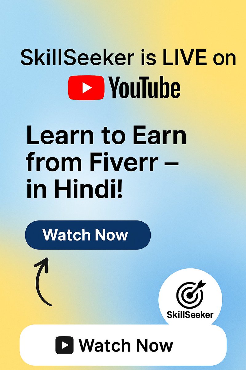 SanjayV15956429's tweet photo. #SkillSeeker #EarnOnline #FiverrHindi #FreelancingTips #WorkFromHomeIndia
๐ Watch now: ๐๐๐
https://t.co/nMVrVeVNG8 https://t.co/KE6f0APrKF