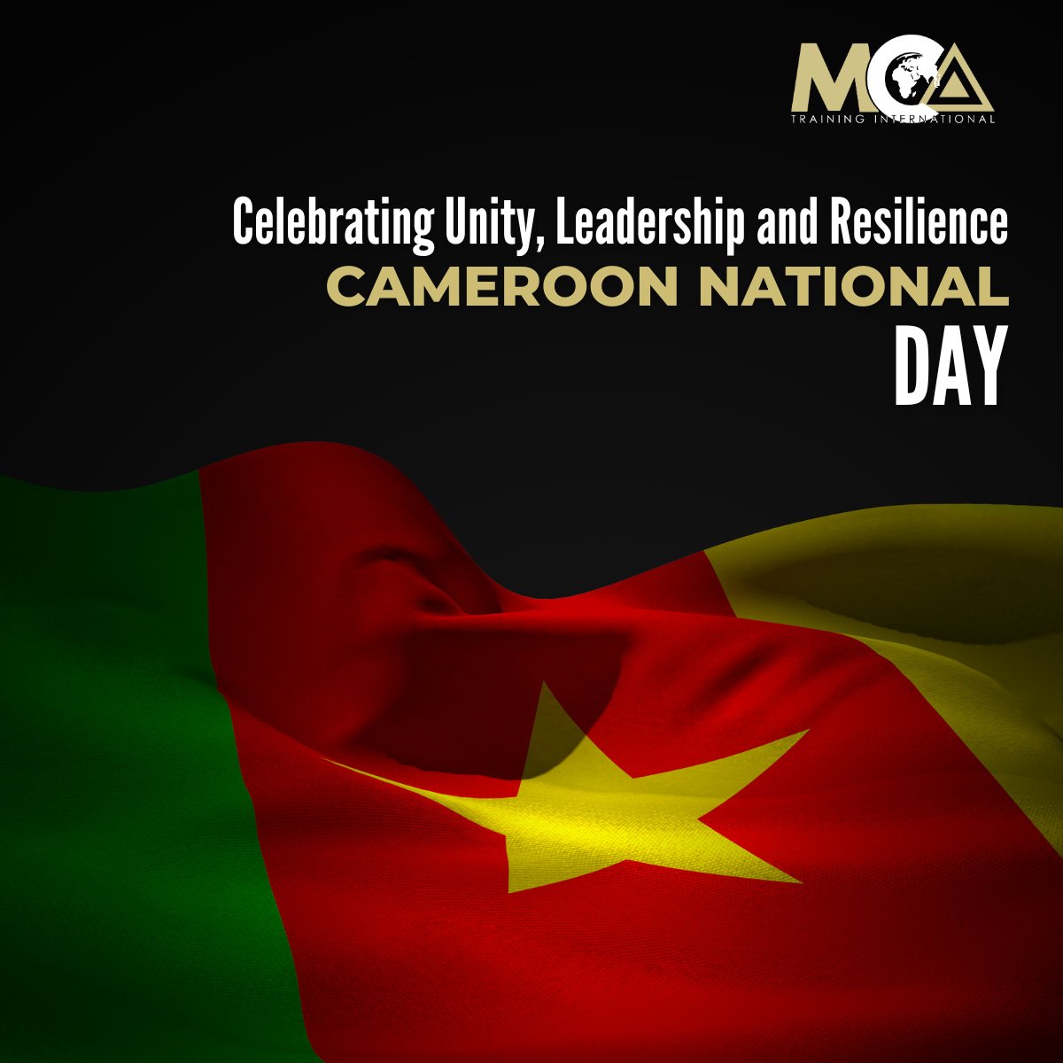 MCA_TrainingInt's tweet photo. 🇨🇲 Celebrating Cameroon’s National Day today—a reminder of the resilience, unity, and leadership that continues to shape its story. To our Cameroonian colleagues and partners, we celebrate with you. 

#CameroonNationalDay #LeadershipInAfrica https://t.co/dOu88yriiq