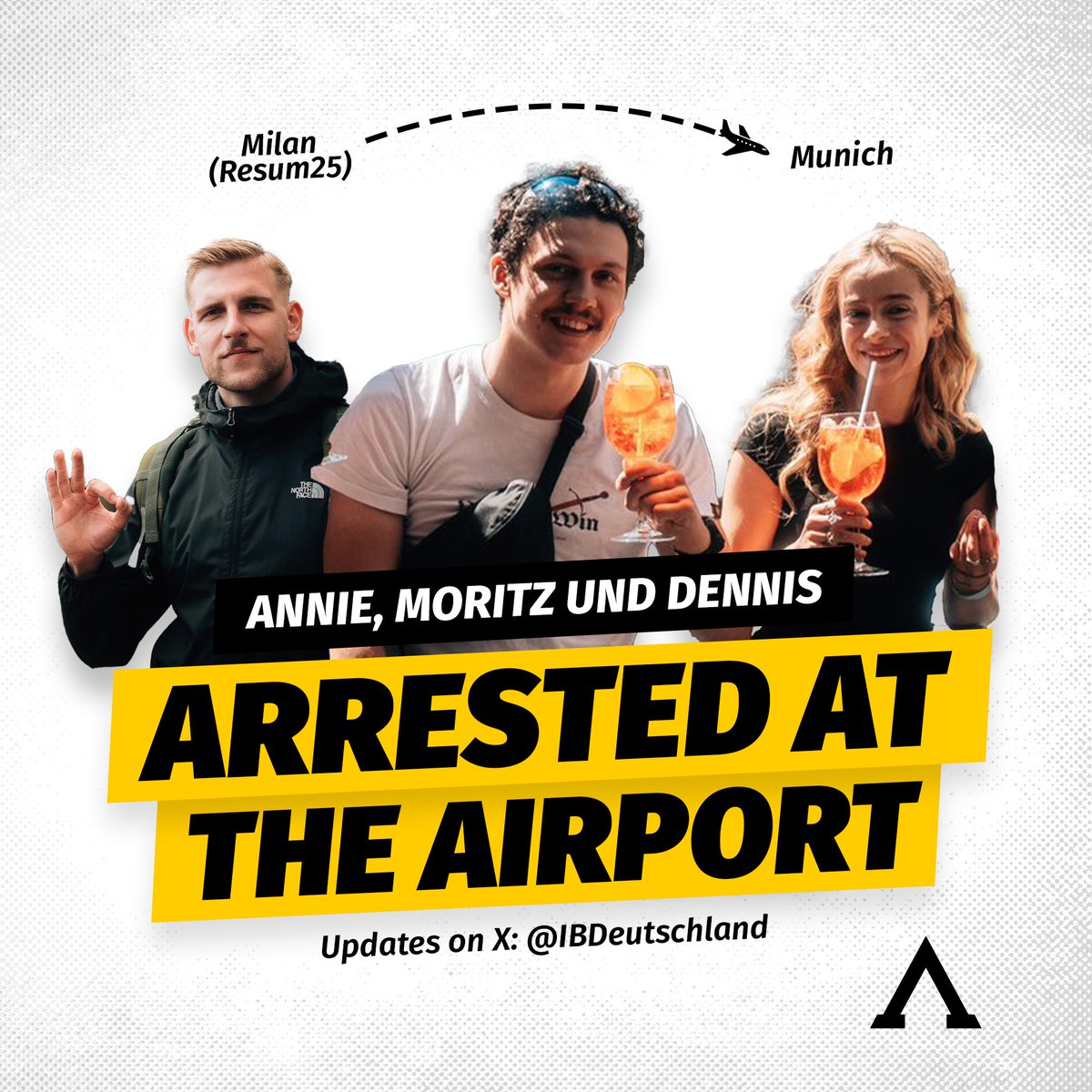 Open-Air Prison BRD:
“Damaging the reputation of the Federal Republic of Germany abroad” — enforced with armed violence!

Civil disobedience is punished by the Bavarian Ministry of the Interior with arrests and assault rifles at the airport!

The identitarian travel group BRDDR –
