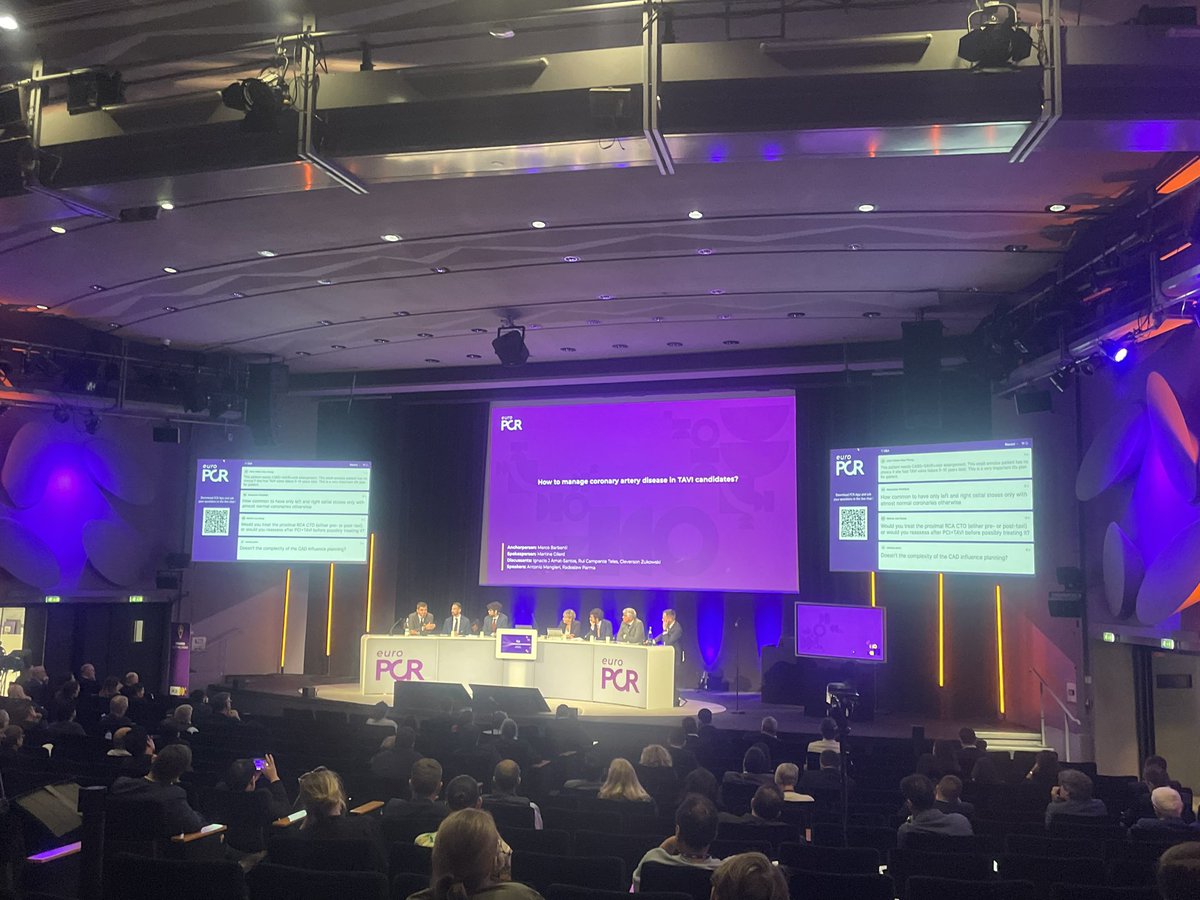 #EUROPCR2025
TAVI AND CAD