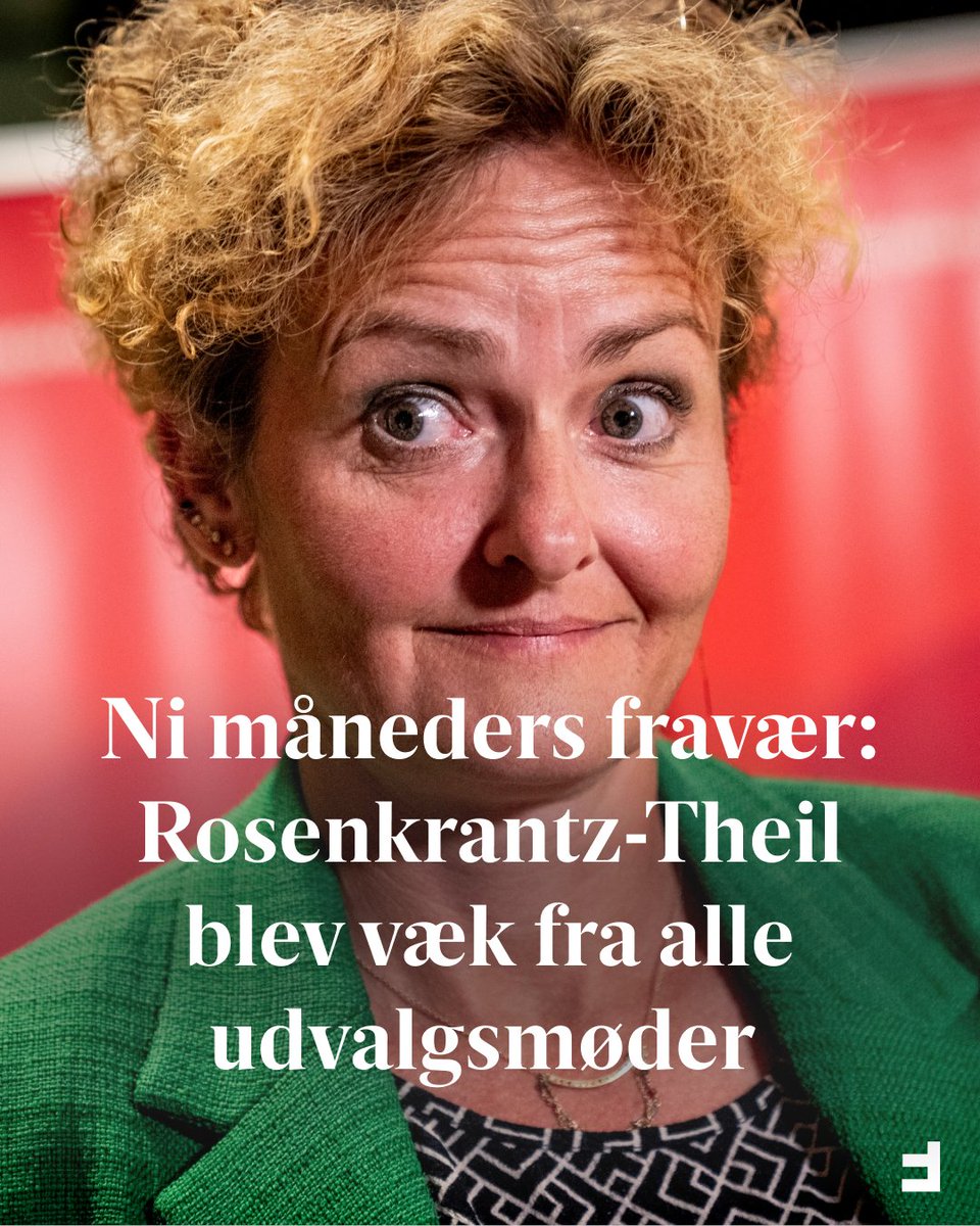 frihedsbrevet's tweet photo. I august sidste år stoppede Pernille Rosenkrantz-Theil (S) som minister og meldte sig på banen som overborgmesterkandidat i København.

Alligevel fortsatte hun som folketingsmedlem og slog fast, at hun ville passe embedet, men siden Folketinget åbnede sidste år, har hun ikke deltaget i et eneste møde i de to udvalg, hun sidder i, eller stillet nogen spørgsmål i Folketinget.

Læs historien via linket i kommentarfeltet.

(Foto: Ida Marie Odgaard/Ritzau Scanpix)