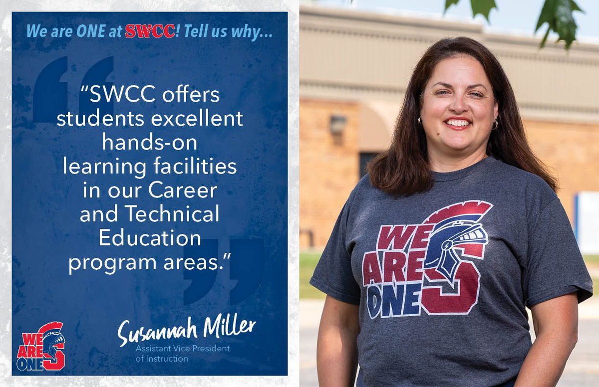 Southwestern Community College is a place where students from across the world come to be a part of a tight knit family, Spartan Nation! Where they study, train, grow, thrive, and are called by name, not by number. At SWCC, We … Are … One!