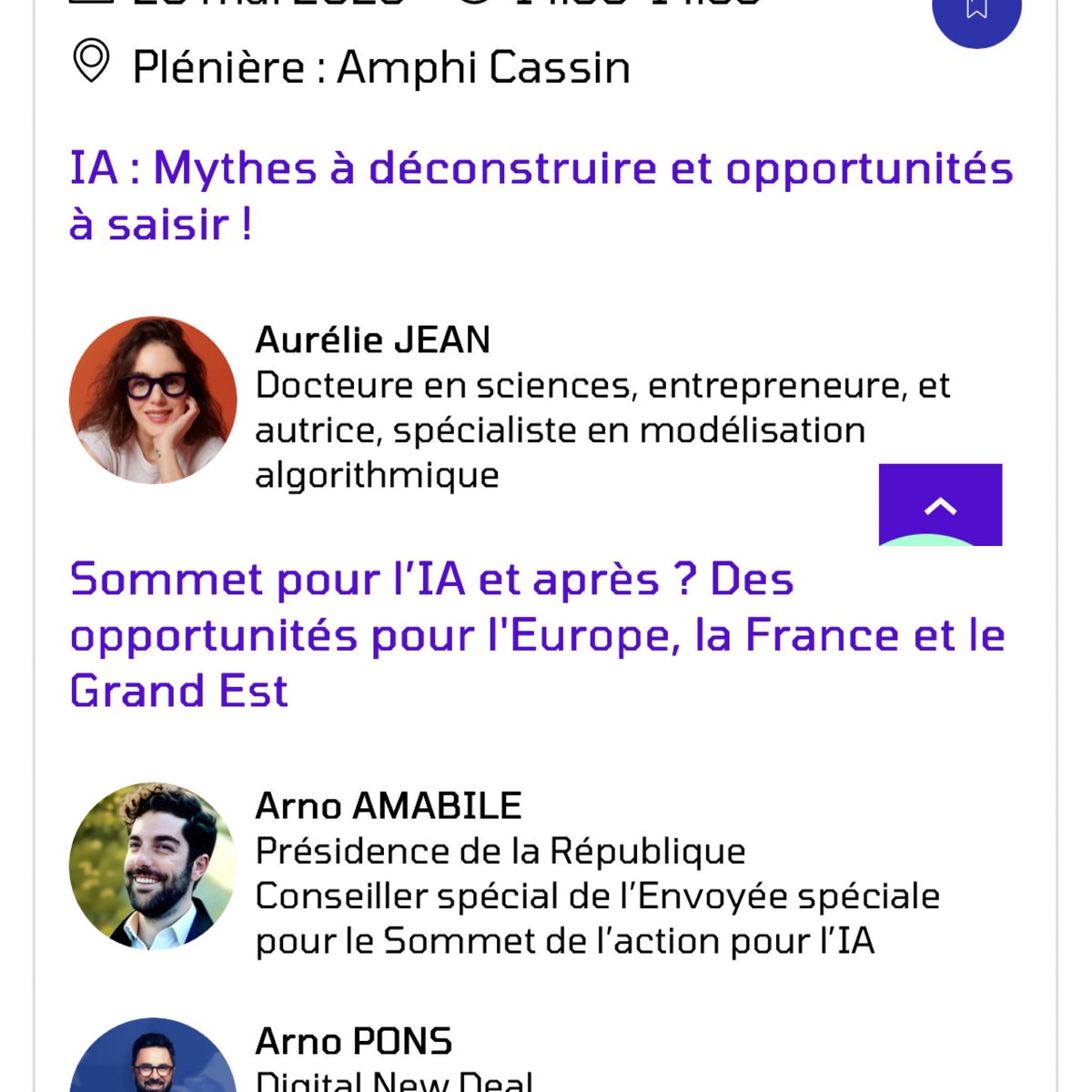 Belle journée au salon <a href="/360GrandEst/">360 Grand Est</a>, le grand rendez-vous de l’innovation de la <a href="/regiongrandest/">Région Grand Est</a> ! 
Aurélie Jean et d’autres intervenants ont parlé de l’IA 
J’ai pu 
- présenter les 1600 experts <a href="/SFTfr/">SFT</a> à CCI international  
- parler de mes services à une première entreprise