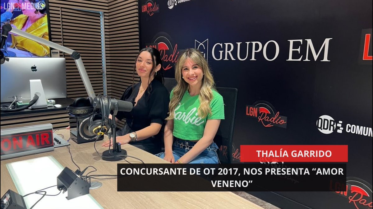 🎤 20/05/2025 - THALÍA GARRIDO EN LGN MEDIOS 🌟
La concursante de OT 2017, Thalía Garrido, nos visita para presentarnos su nuevo single "Amor Veneno" 💔🔥

👉 youtube.com/live/LYYI8Tanb… 

#ThalíaGarrido #AmorVeneno #OT2027 #EntrevistasLGN #LGNMedios #NuevoSingle