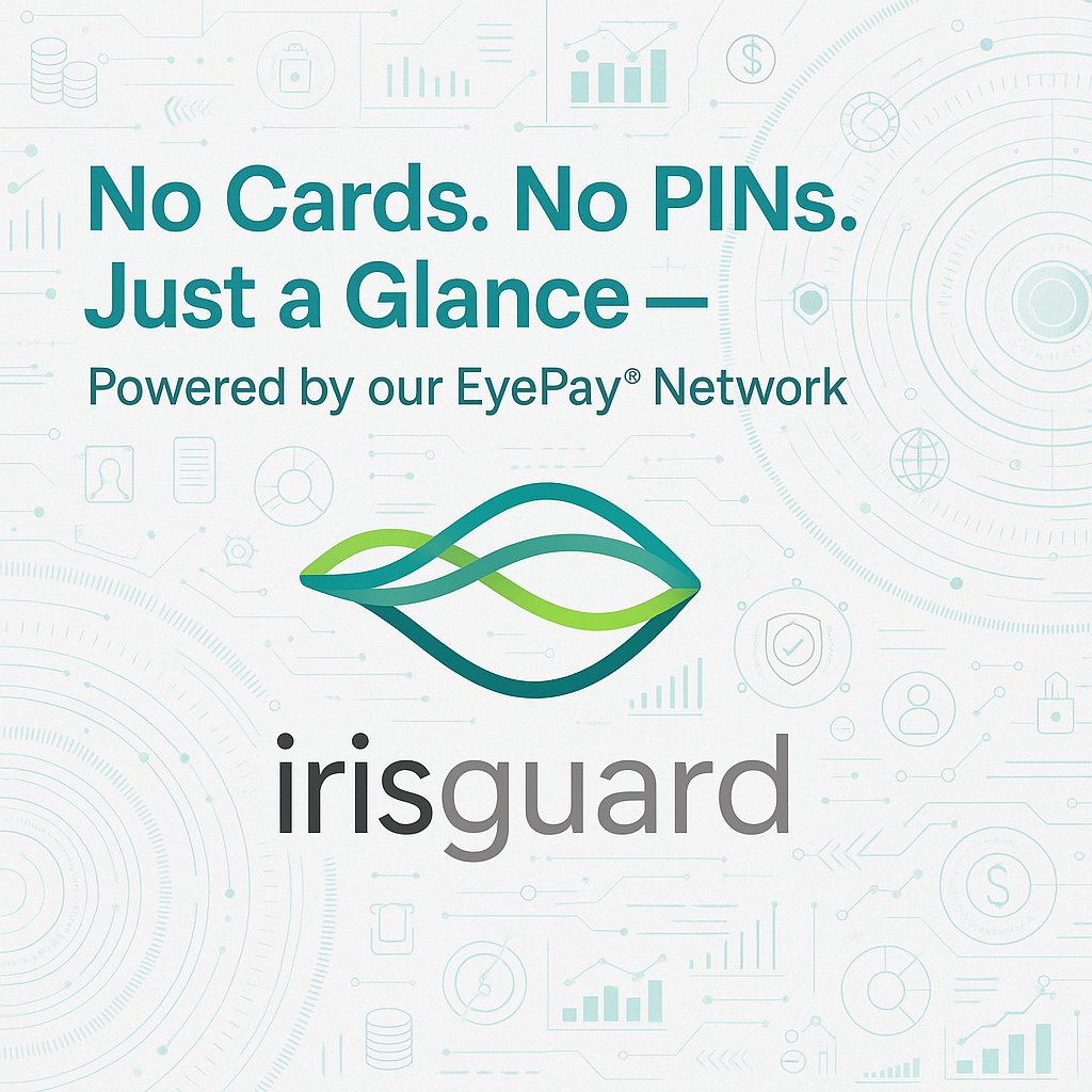 IrisGuard's tweet image. No Cards. No PINs. Just a Glance.

Our EyePay® Network powers instant, iris-authenticated payments.

· Fraud free
· Fully traceable
· Touchless
· Scalable

Aid, pensions, wallets? Join now.

#DigitalIdentity #InclusionTech #IrisRecognition #FintechMENA