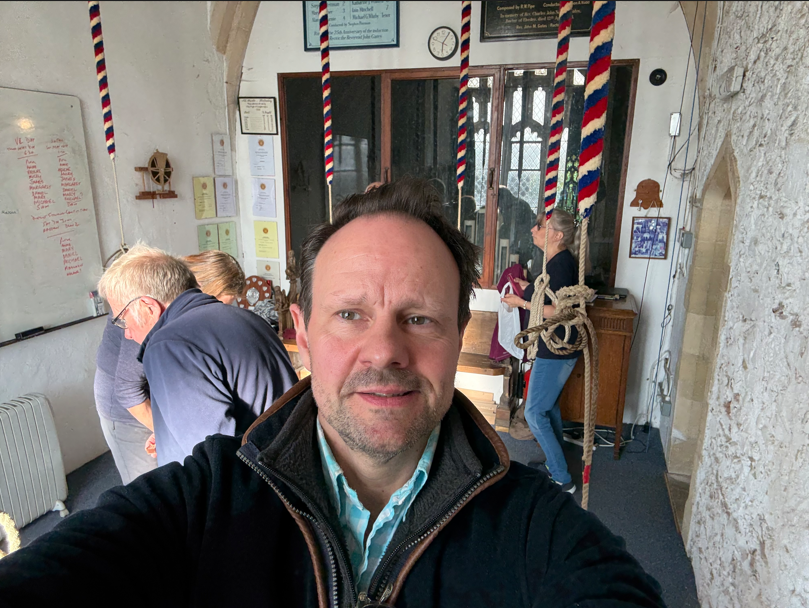 easuffolktories's tweet photo. Cllr James Mallinder, ward member for Deben Peninsula was on hand to ring church bells on the 8th of May at Hollesley to celebrate VE80. 
He was also delighted to use part of his enabling community budget to support the Hollesley Village VE80 party celebrations. https://t.co/j7W2sInVvd