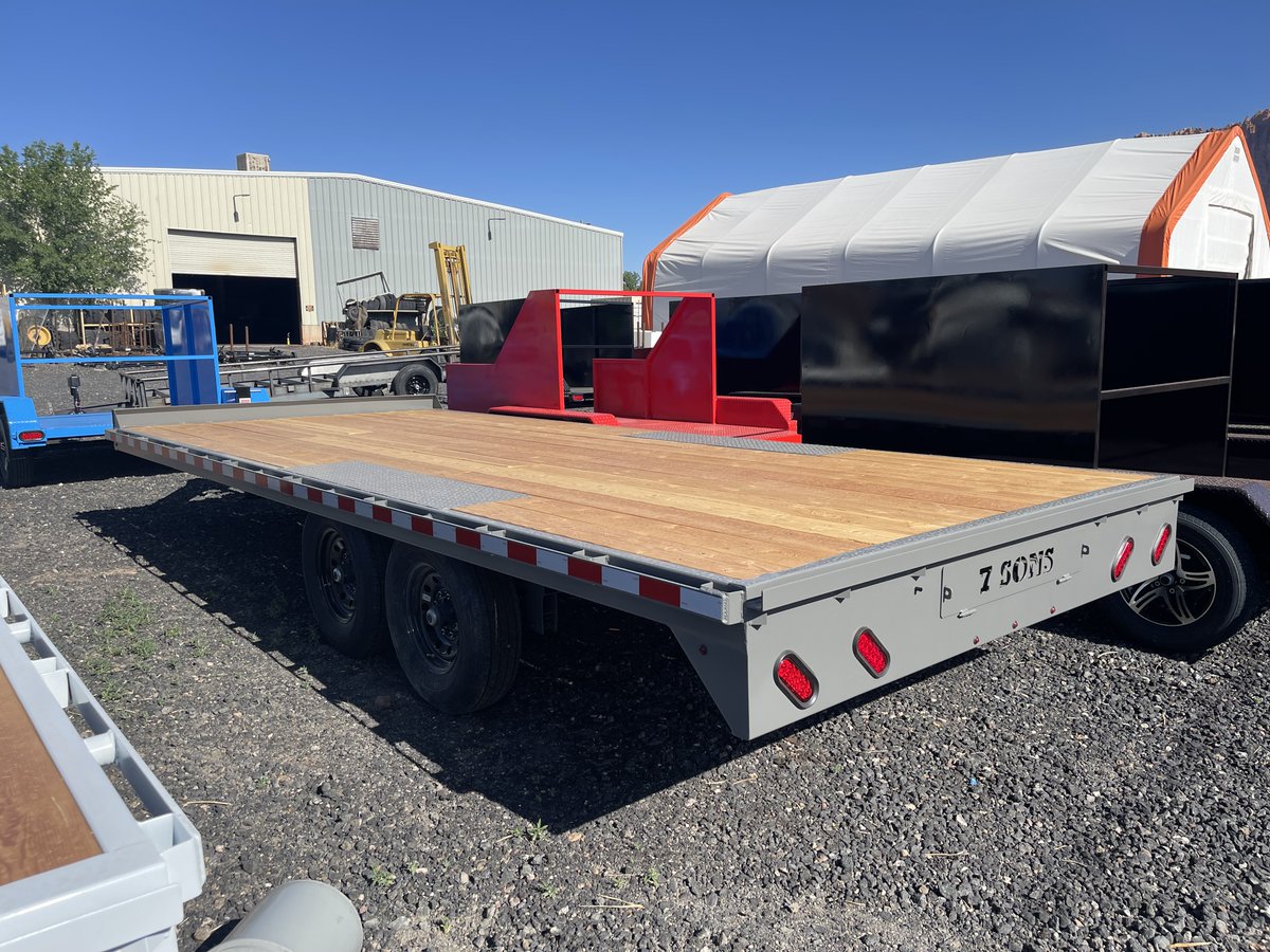7sonstrailers's tweet image. 🚨 8.5x20 14K Deckover Trailer – $8,150 🚛
Built tough: Steel I-beam, 3” tube crossmembers, LED lights, slide-out ramps, 15K jack, spare mount &amp;amp; more.
✅ 5-Year Warranty
🛠 Family-Owned in AZ
📞 435-229-1741
🌐 7SonsTrailers.com
#Trailers #Deckover #ForSale