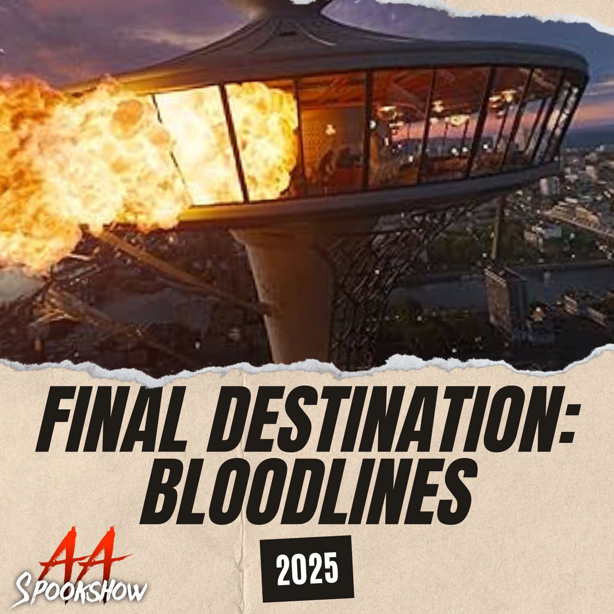 Listen to our thoughts on the latest installment in the series now! aaspookshow.com #finaldestination #horror